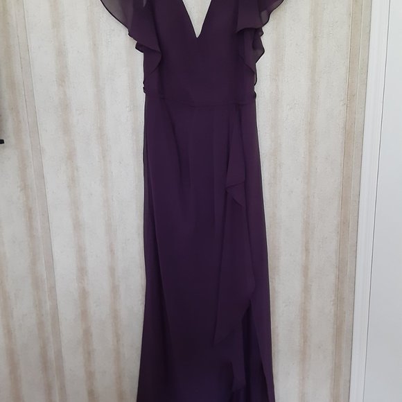 David's Bridal Chainti Plum Dress - Picture 11 of 11
